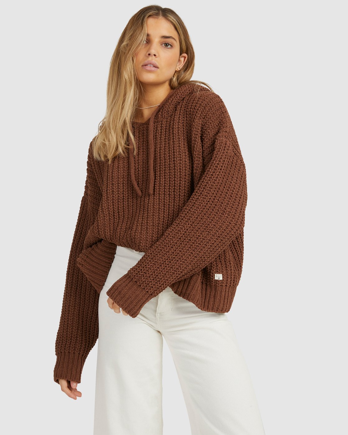 Billabong Nelly Hooded Sweater CHOCOLATE