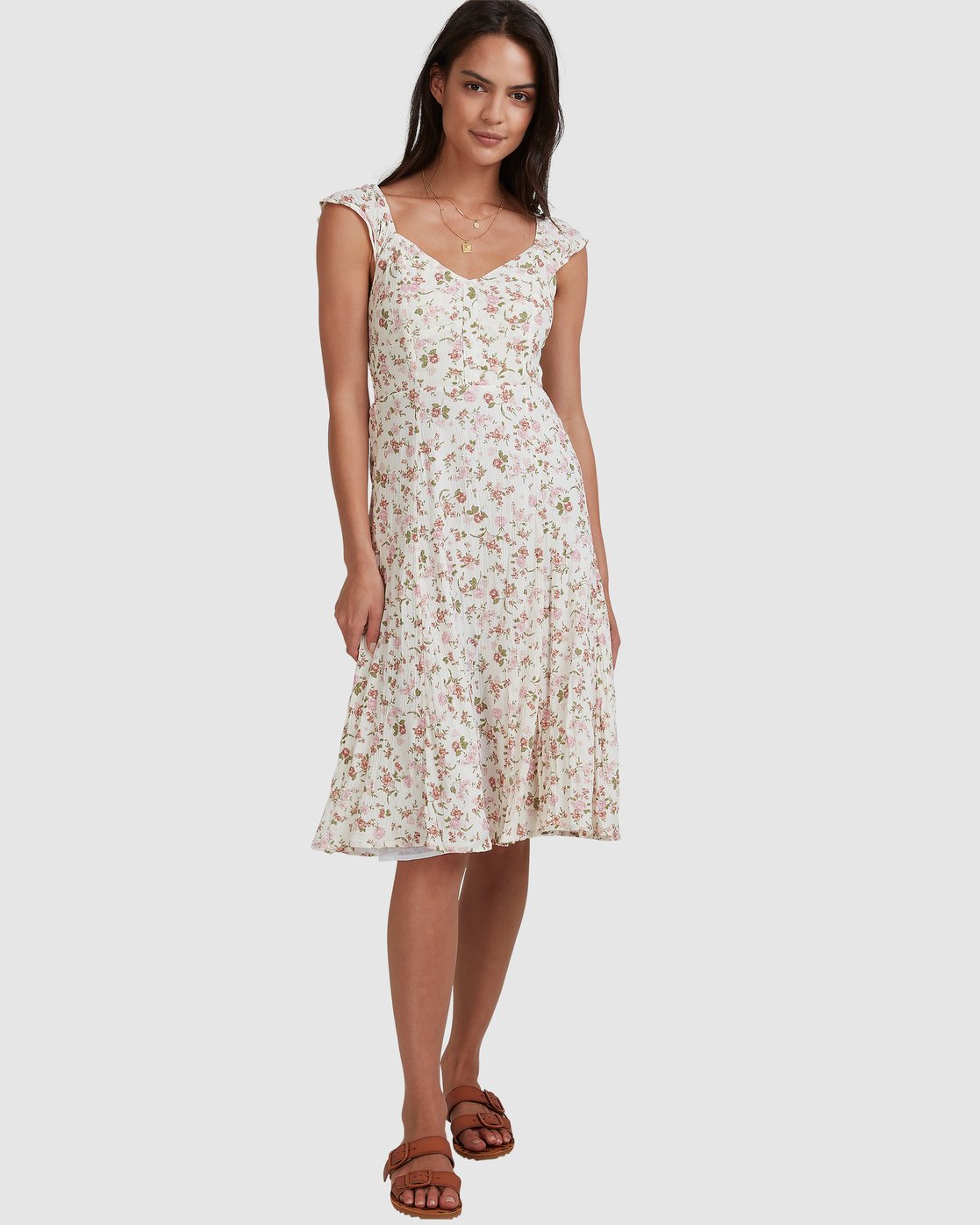 Billabong Songbird Midi Dress White