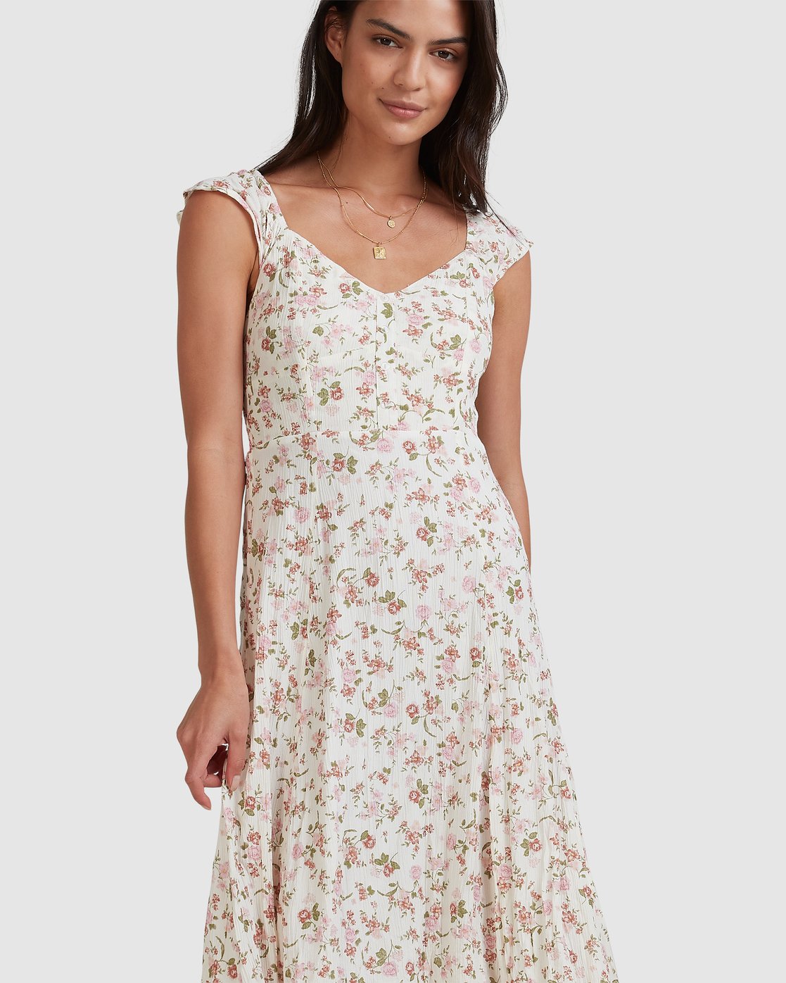 Billabong Songbird Midi Dress White