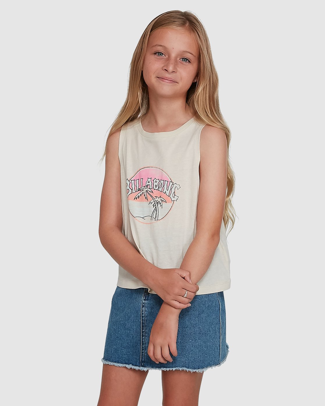 Billabong Sun Faded Tank White cap