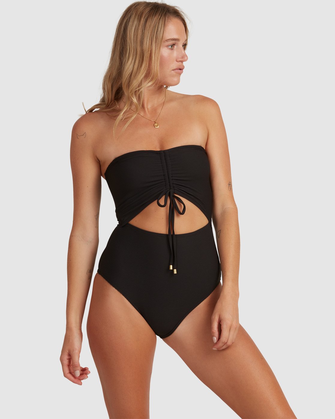 Billabong Tanlines Bandeau One Piece Black