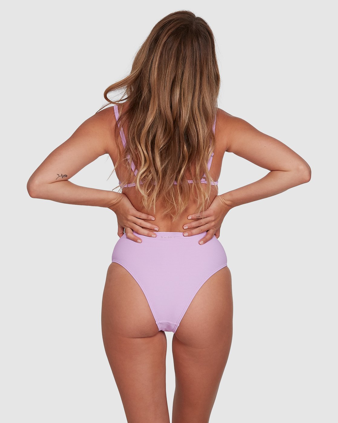 Billabong Tanlines High Maui Bikini Bottoms Lit up lilac