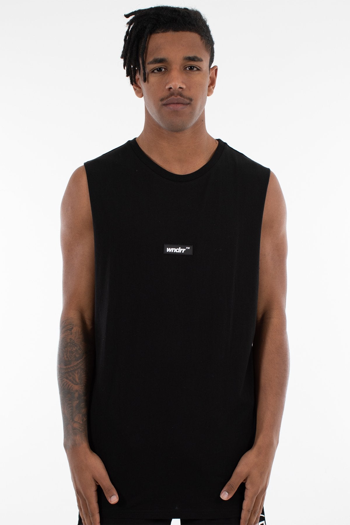 WNDRR BACKLASH MUSCLE TOP Black / black