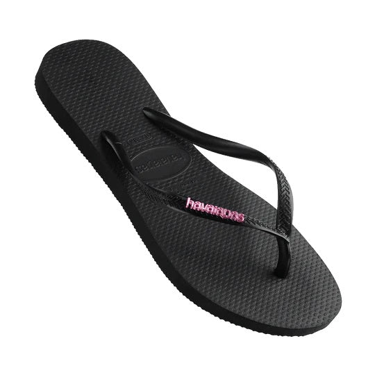 Slim Metal Logo Thongs