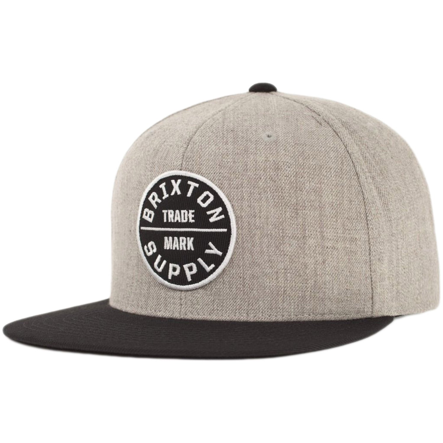 Brixton Oath III Snapback Cap Light Heather Grey/Black