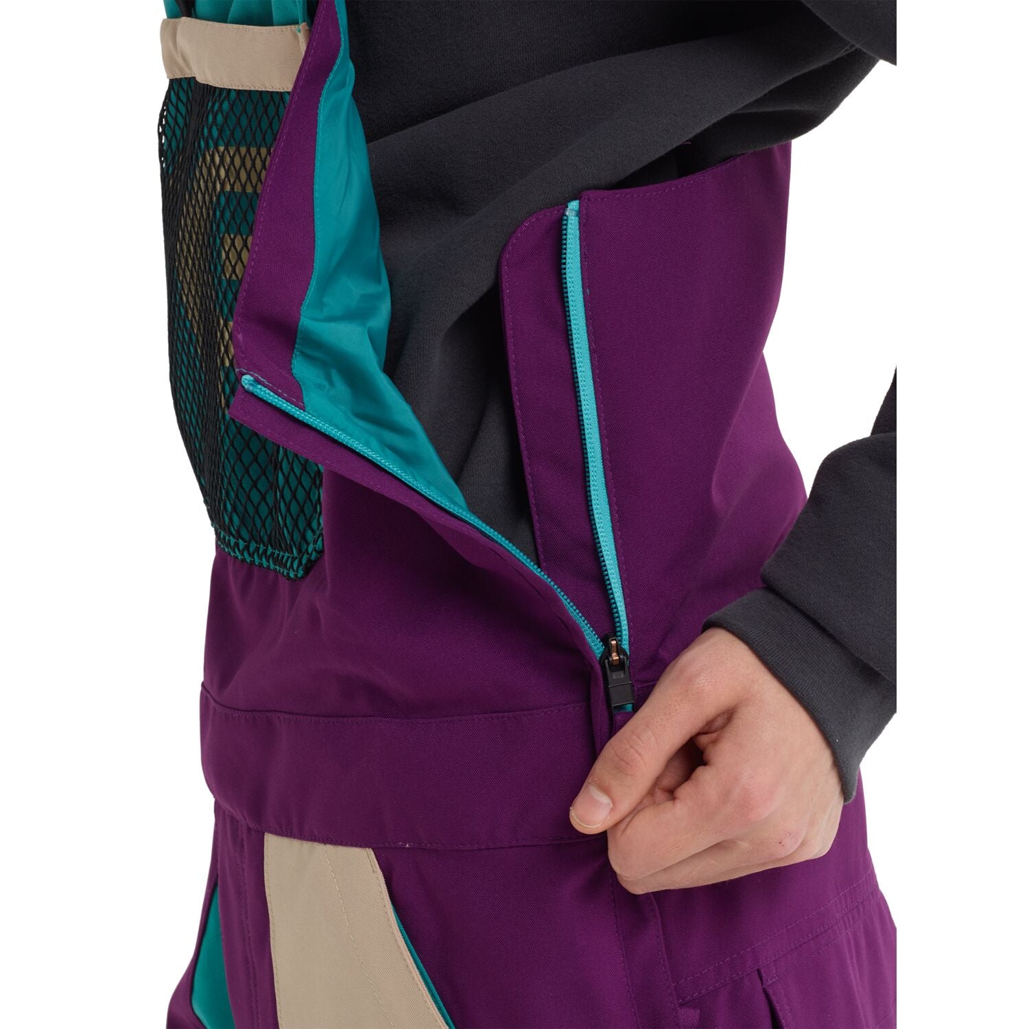 Burton Analog Ice Out Bib Snowboard Pant 2020 Safari / Green-Blue Slate / Charisma