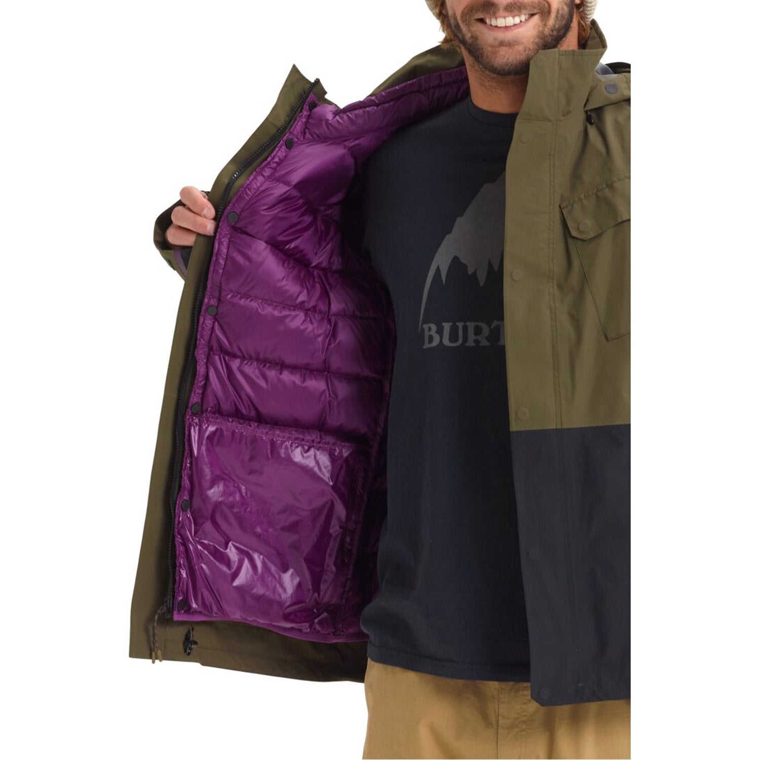 Burton GORE‑TEX Edgecomb 3-in-1 Snowboard Jacket 2020 Keef / True Black