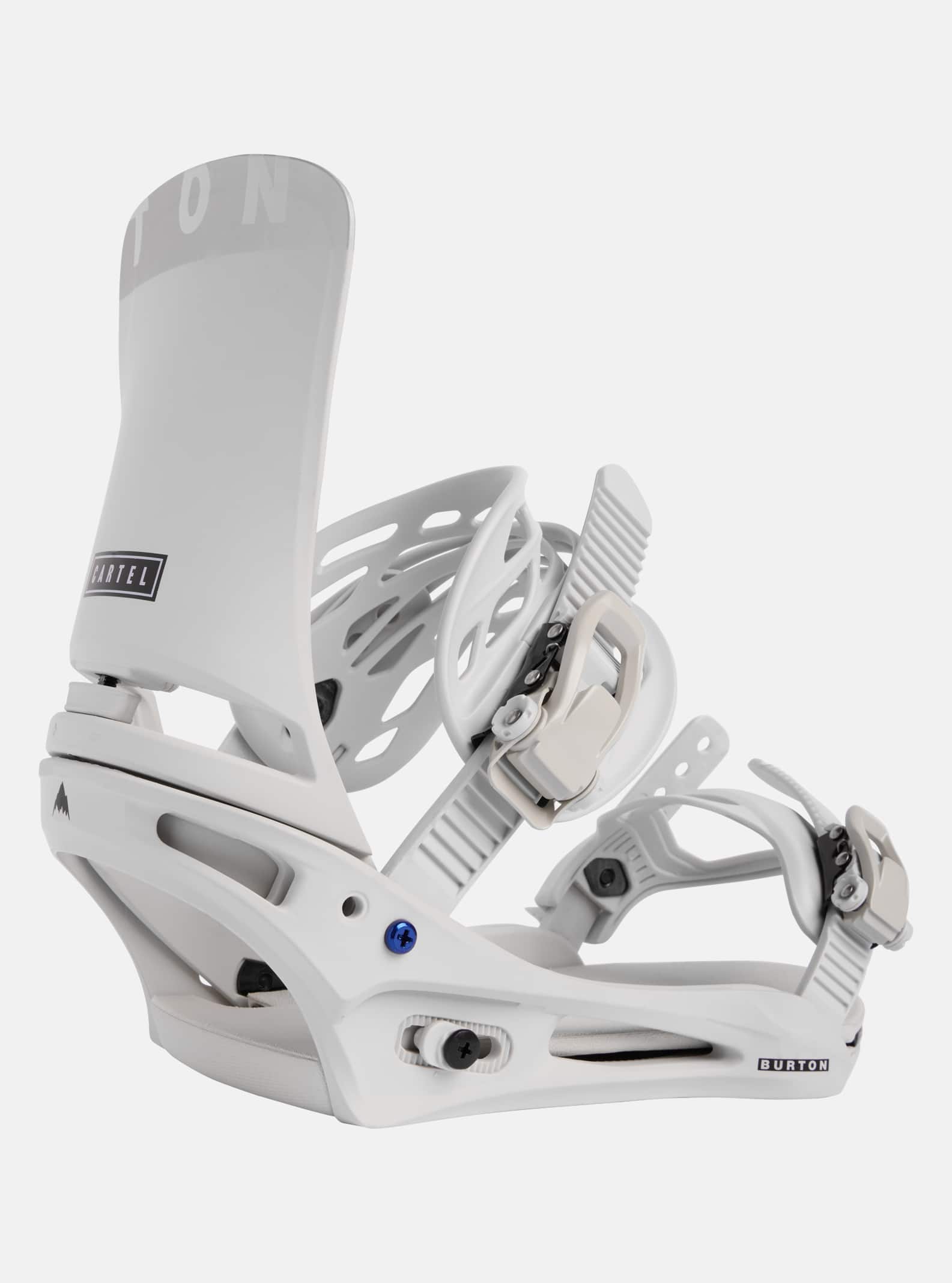 Burton Men's Burton Cartel Re:Flex Snowboard Bindings Gray Cloud