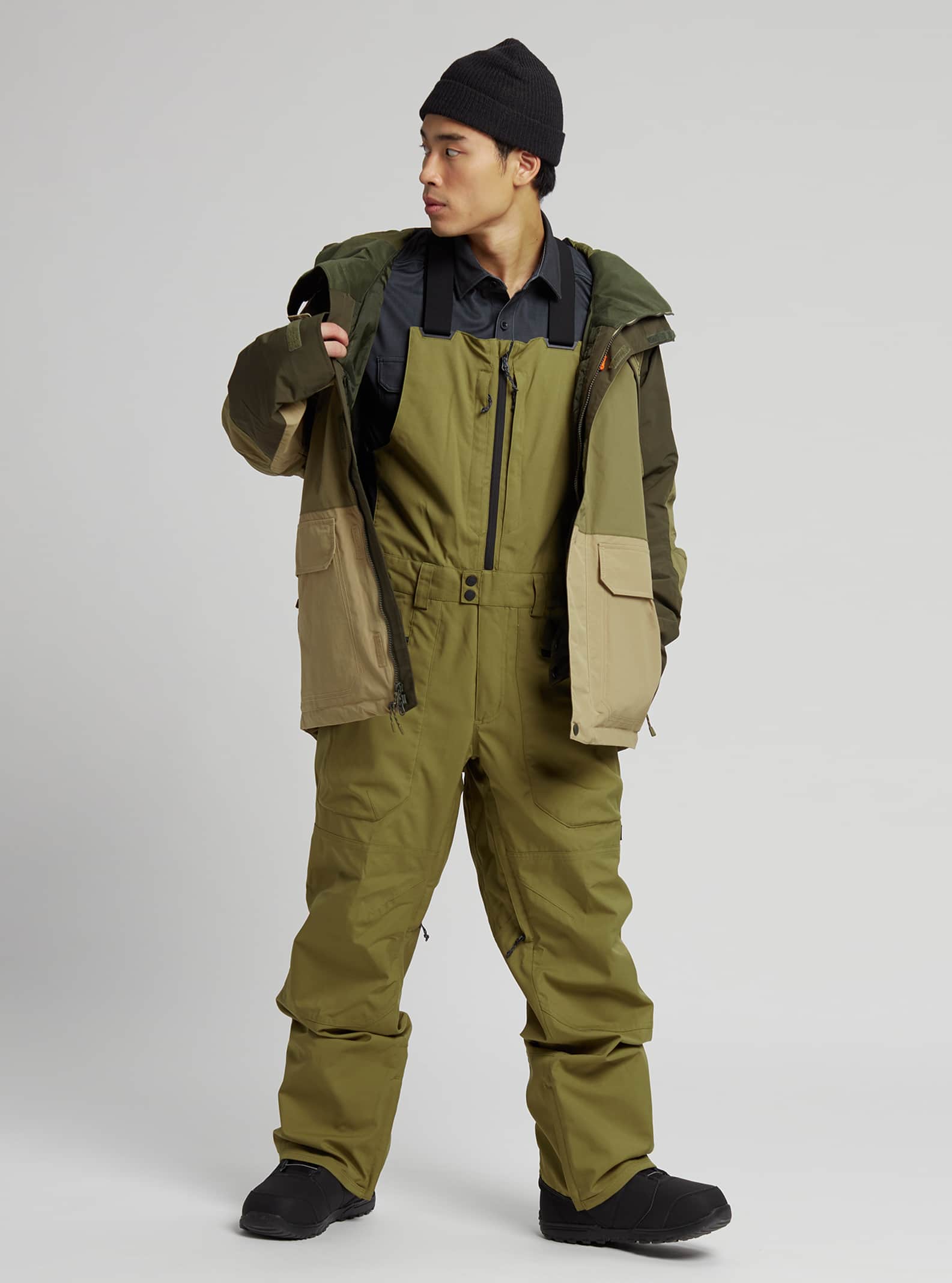 Burton Men's Burton Reserve 2L Bib Pants Martini Olive