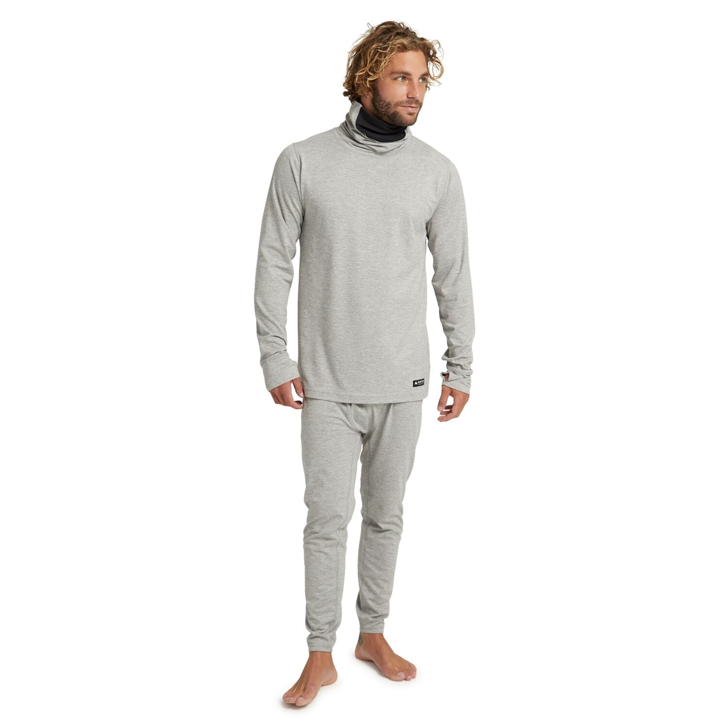 Men's Midweight Base Layer Long Neck Shirt