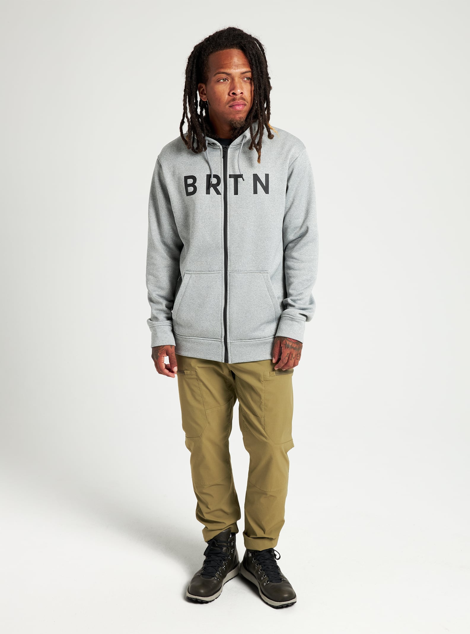 Burton Oak Seasonal Full-Zip Fleece 2022 Gray heather