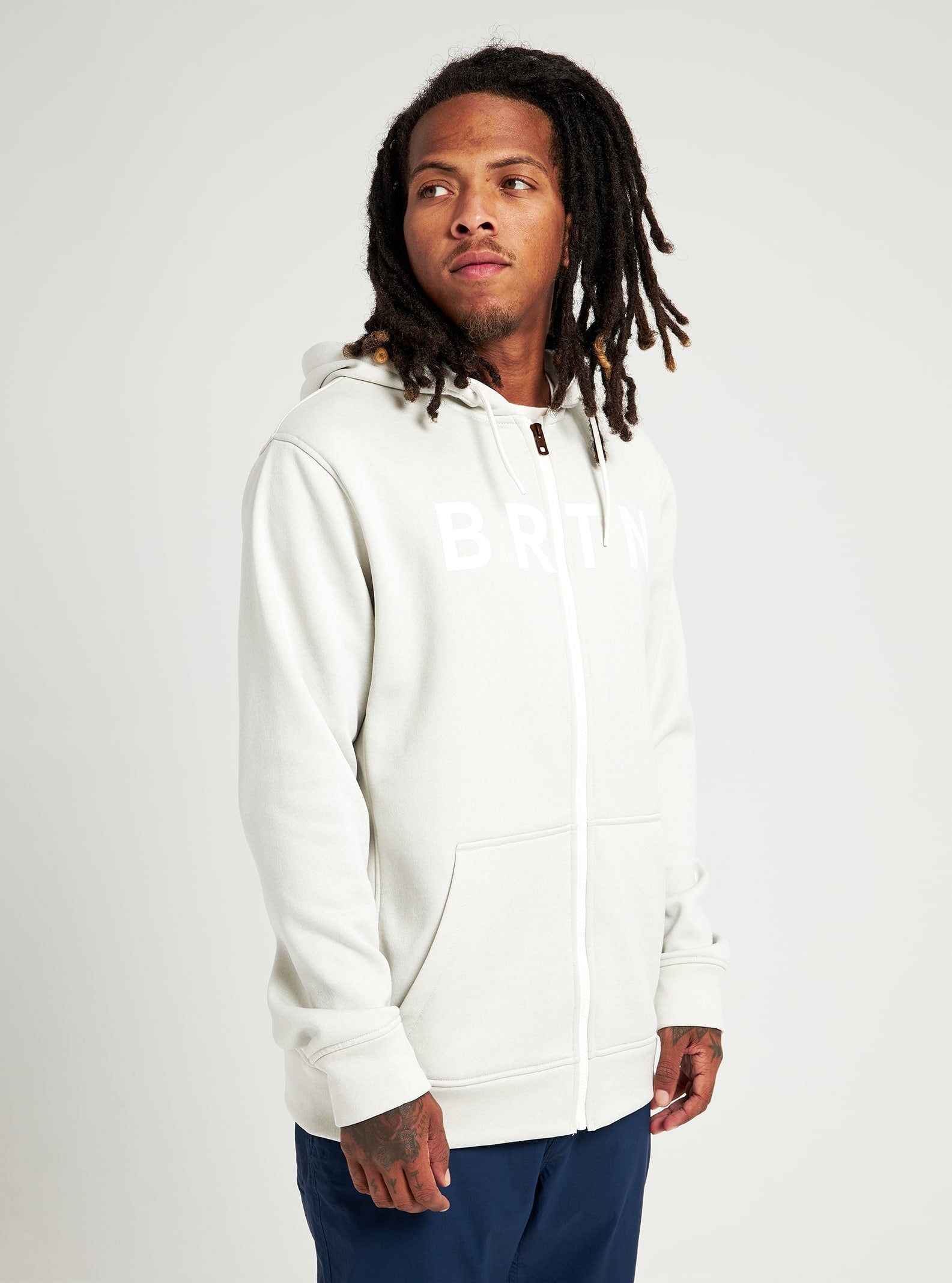 Burton Oak Seasonal Full-Zip Fleece 2022 Stout white heather