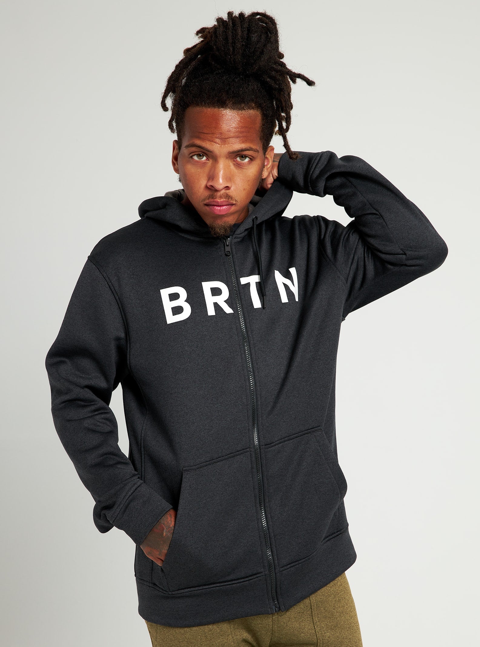 Burton Oak Seasonal Full-Zip Fleece 2022 True black heather