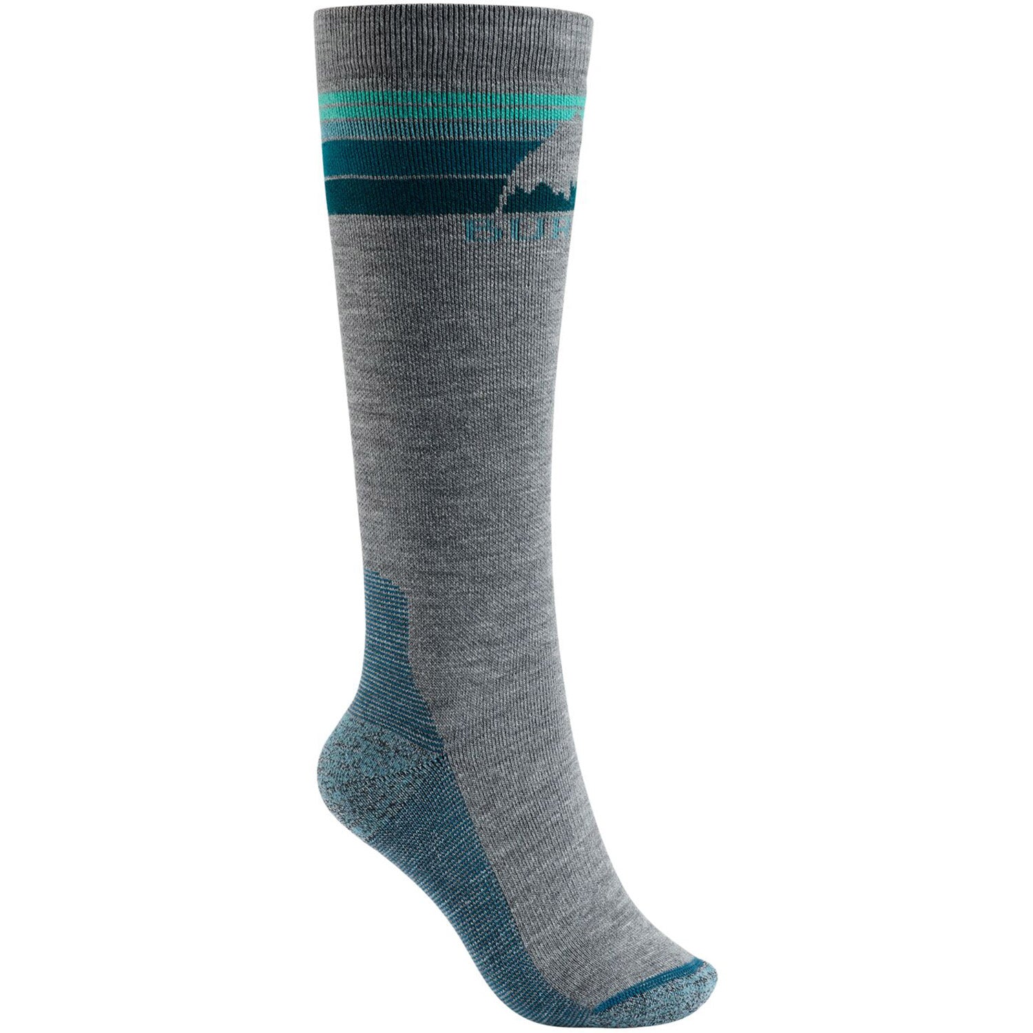Burton Women's Emblem Midweight Sock 2021 Gray Heather