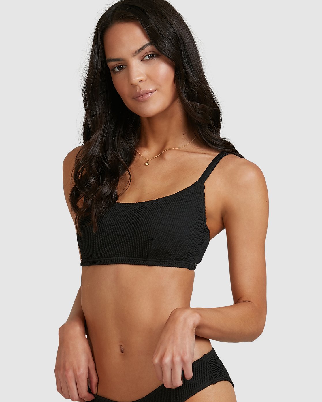 Billabong Summer High Mia D/DD Bralette Bikini Top Black sands