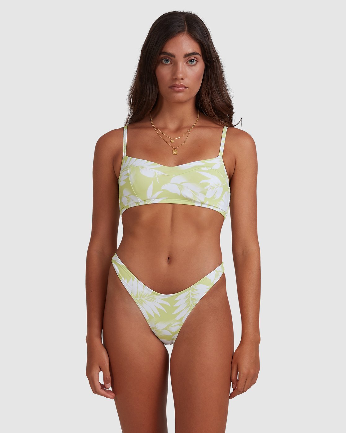 Billabong Sundrenched Vintage D/DD Bralette Bikini Top Lime