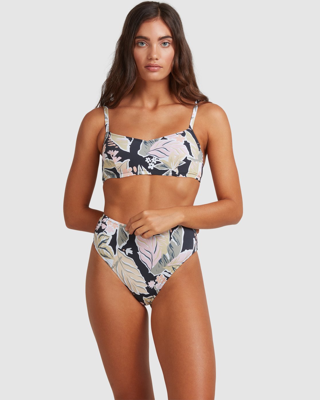 Billabong Sunset Lila D/DD Bralette Bikini Top Off Black