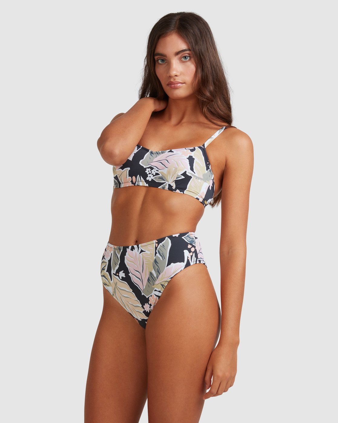 Billabong Sunset Lila D/DD Bralette Bikini Top Off Black