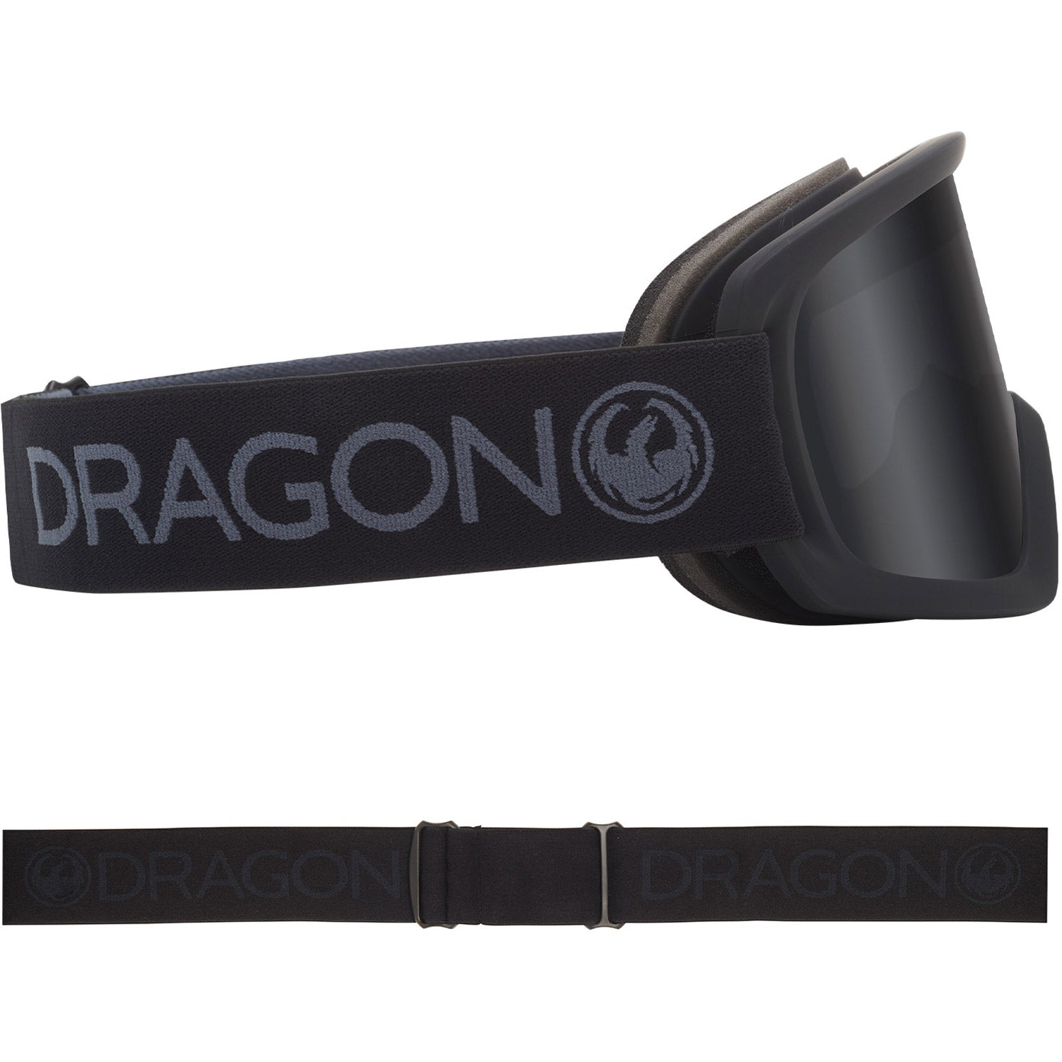 Dragon D1 OTG Snow Goggles 2023 Blackout Lumalens Dark Smoke Lens With Lumalens Rose Lens