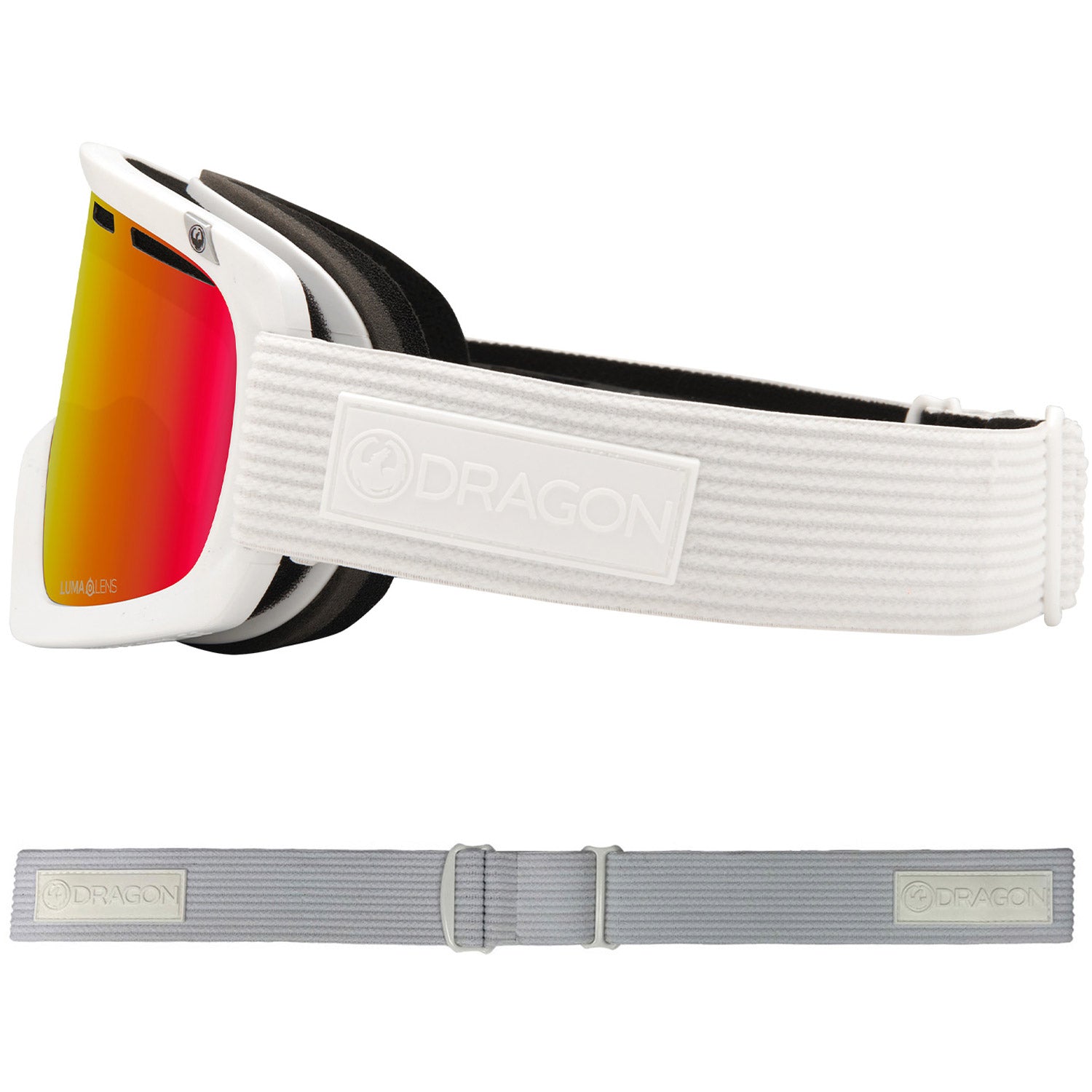 Dragon D1 OTG Snow Goggles 2023 Corduroy Lumalens Red Ion Lens With Lumalens Rose Lens