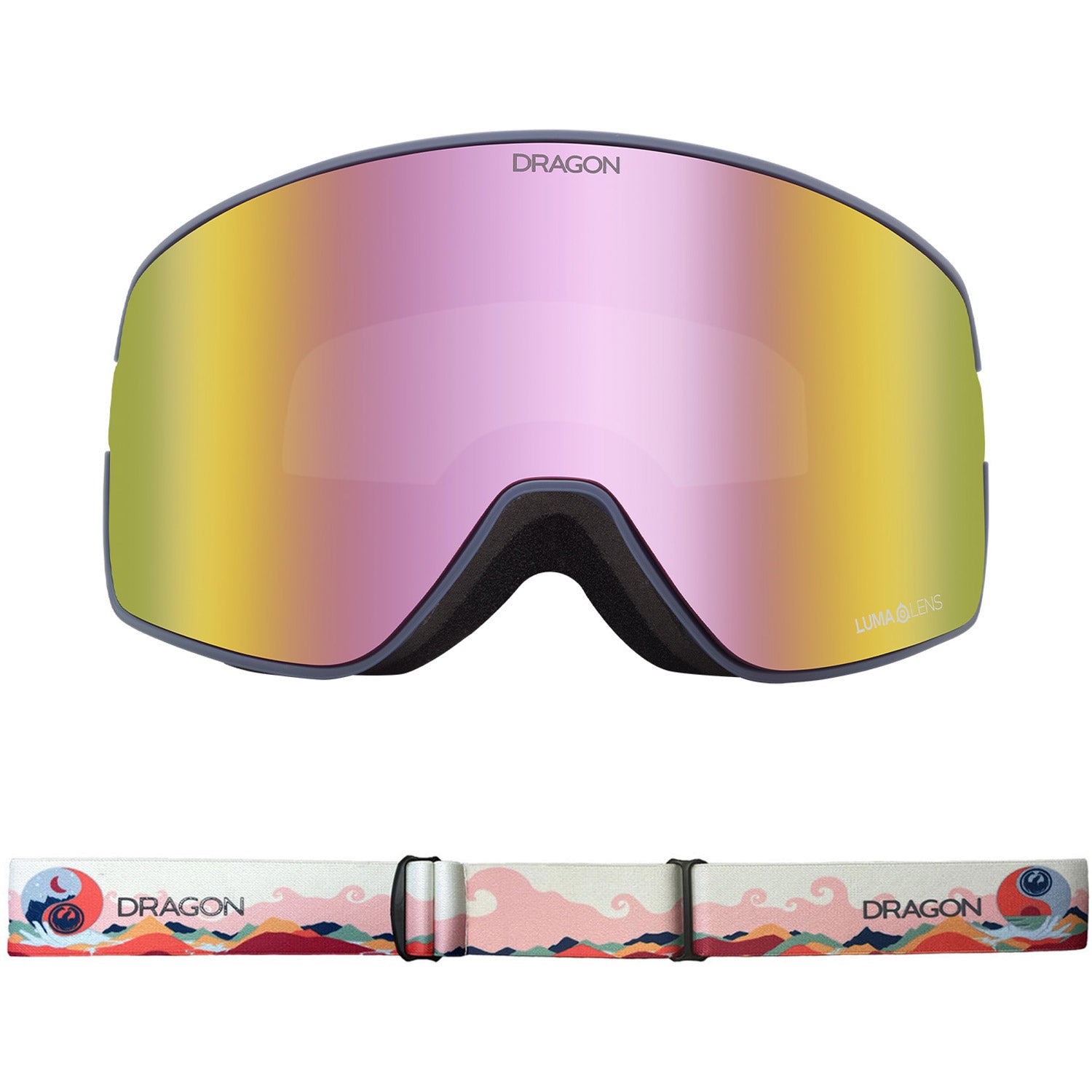 Dragon NFX2 Asian Fit Snow Goggles 2023 Kimmy Fasani Signature Lumalens Pink Ion With Lumalens Dark Smoke Lens
