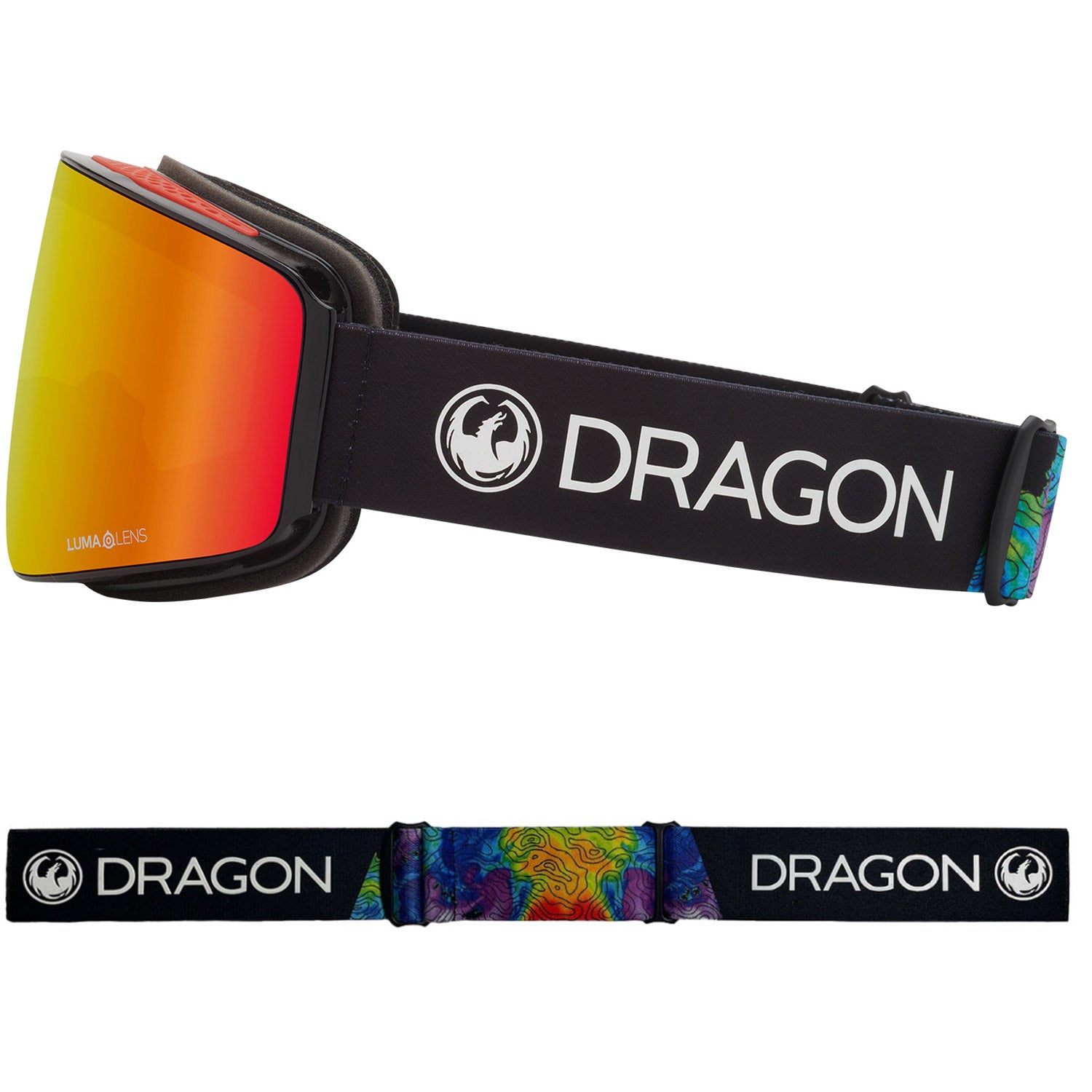 Dragon PXV Asian Fit Snow Goggles 2023 Thermal Lumalens Red Ion Lens With Lumalens Rose Lens
