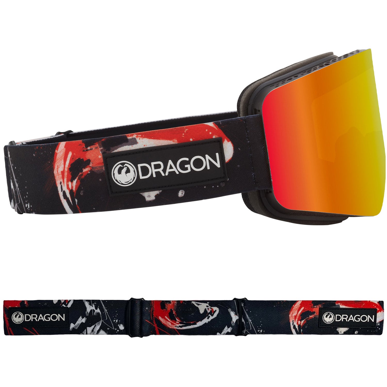 Dragon R1 OTG Snow Goggles 2023 Koi Lumalens Red Ion Lens With Lumalens Light Rose Lens