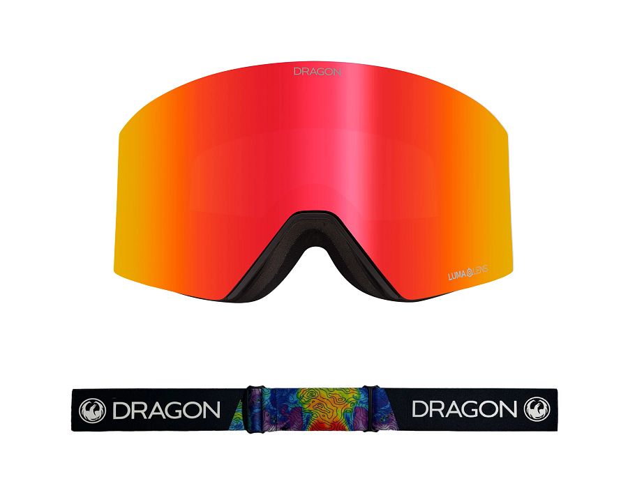Dragon RVX OTG MAG Asian Fit Snow Goggles 2023 Theraml Lumalens Red Ion Lens With Lumalens Rose Lens