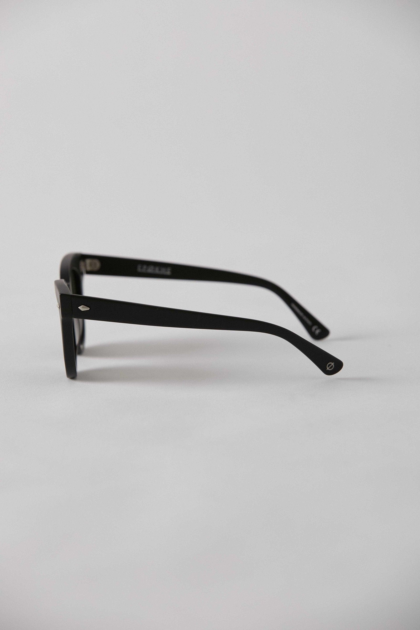 Epokhe Dylan Sunglasses Black Matte / Green