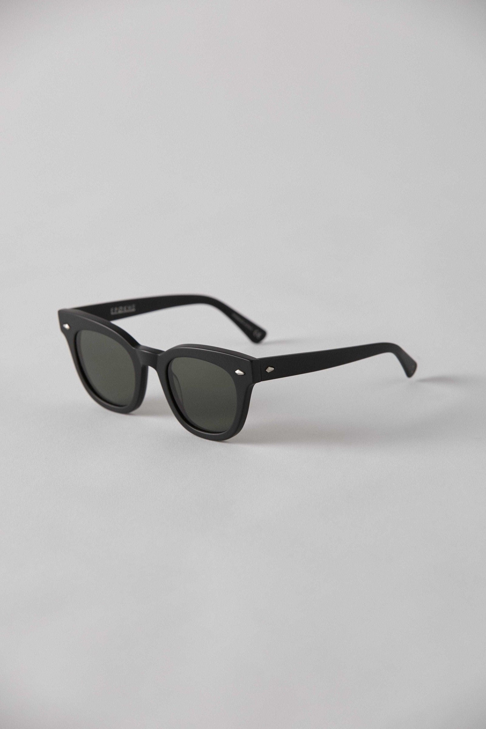 Epokhe Dylan Sunglasses Black Matte / Green