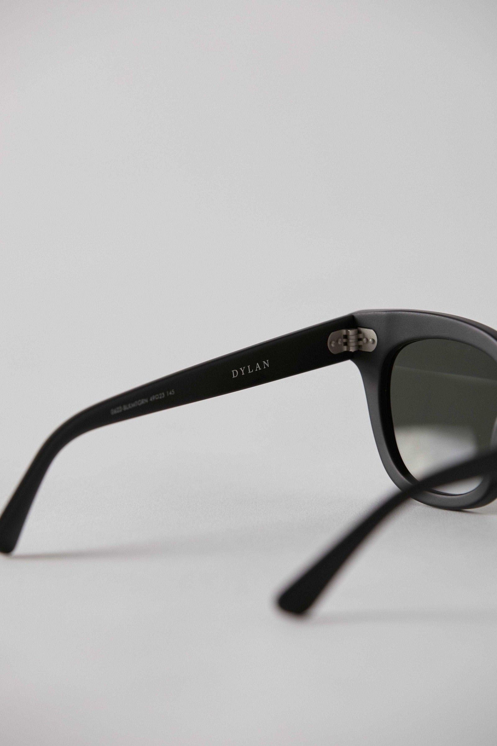 Epokhe Dylan Sunglasses Black Matte / Green