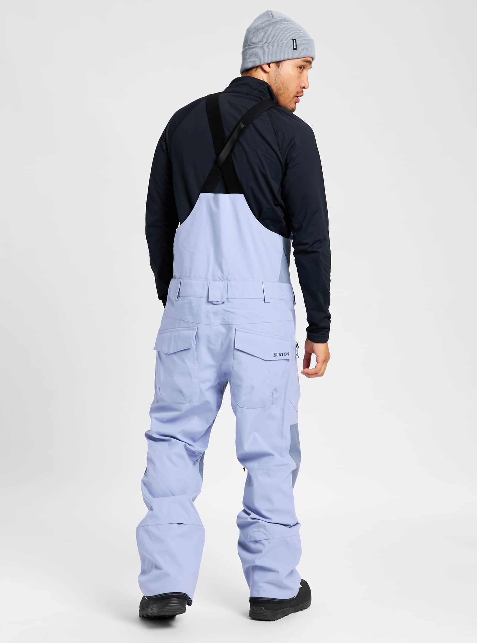 Burton Reserve Bib Pant 2022 Foxglove violet / folkstone gray