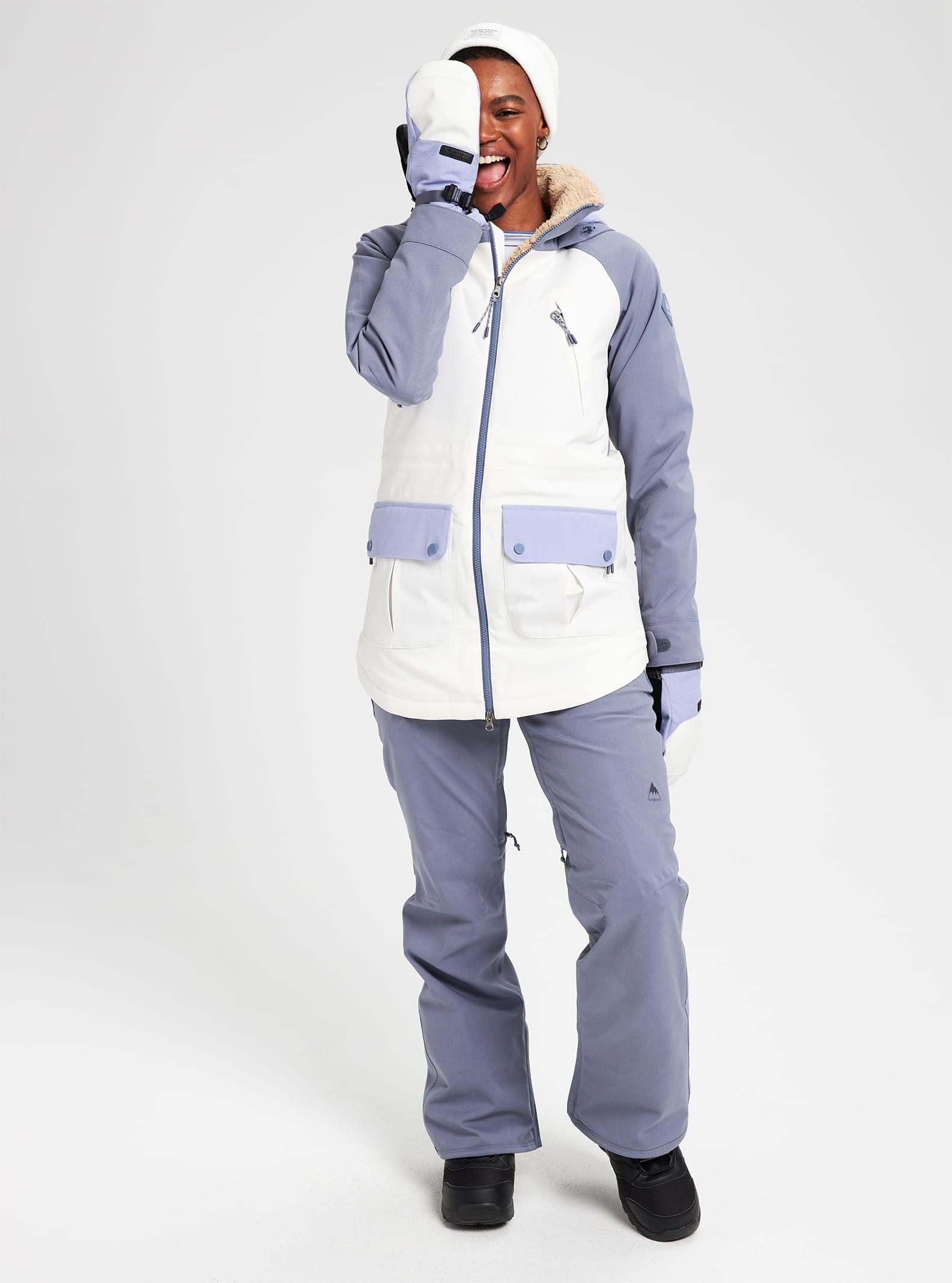 Burton Prowess Jacket 2022 Folkstone gray / stout white / foxglove violet