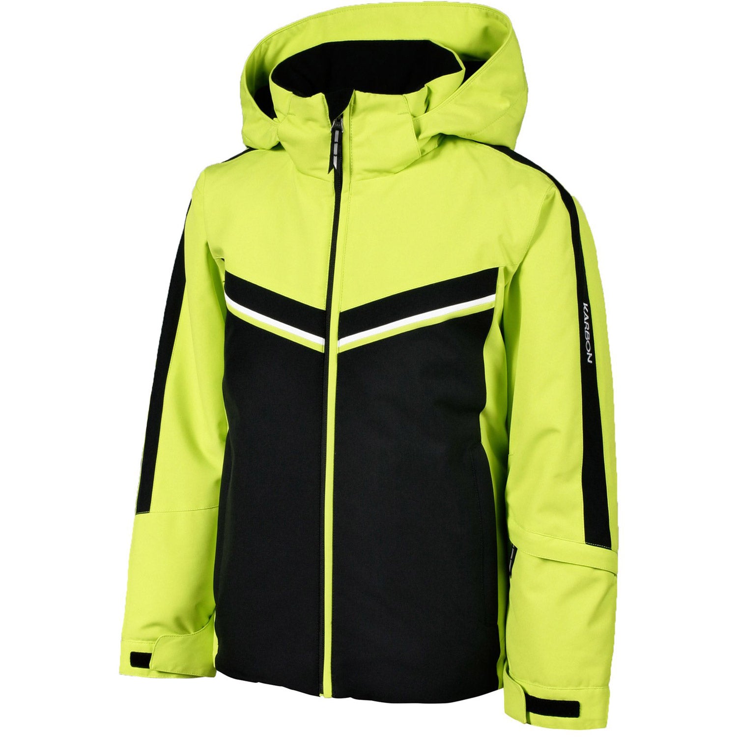 Karbon Velocity Boy's Ski Jacket 2021 Lime