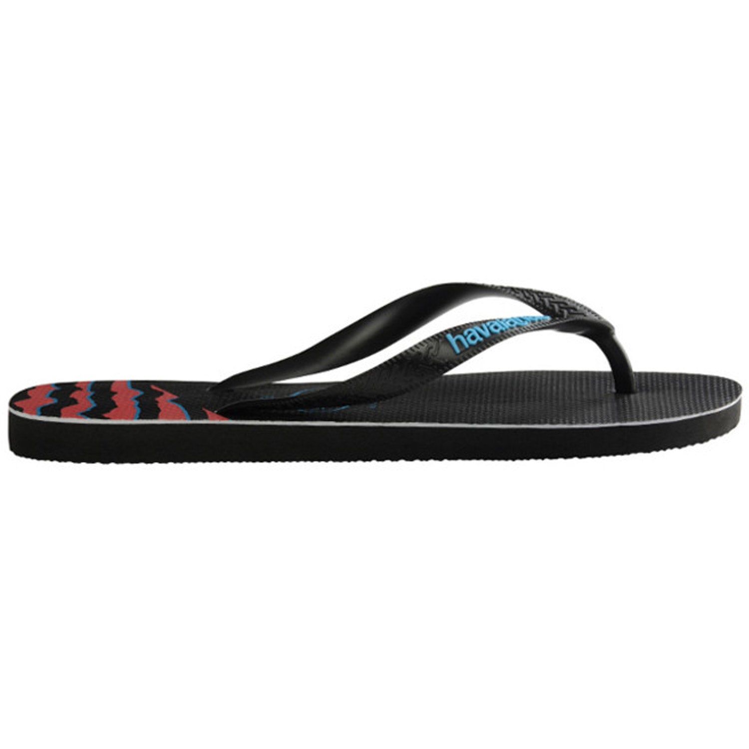 Kids Top Print Splice Thongs Black Black