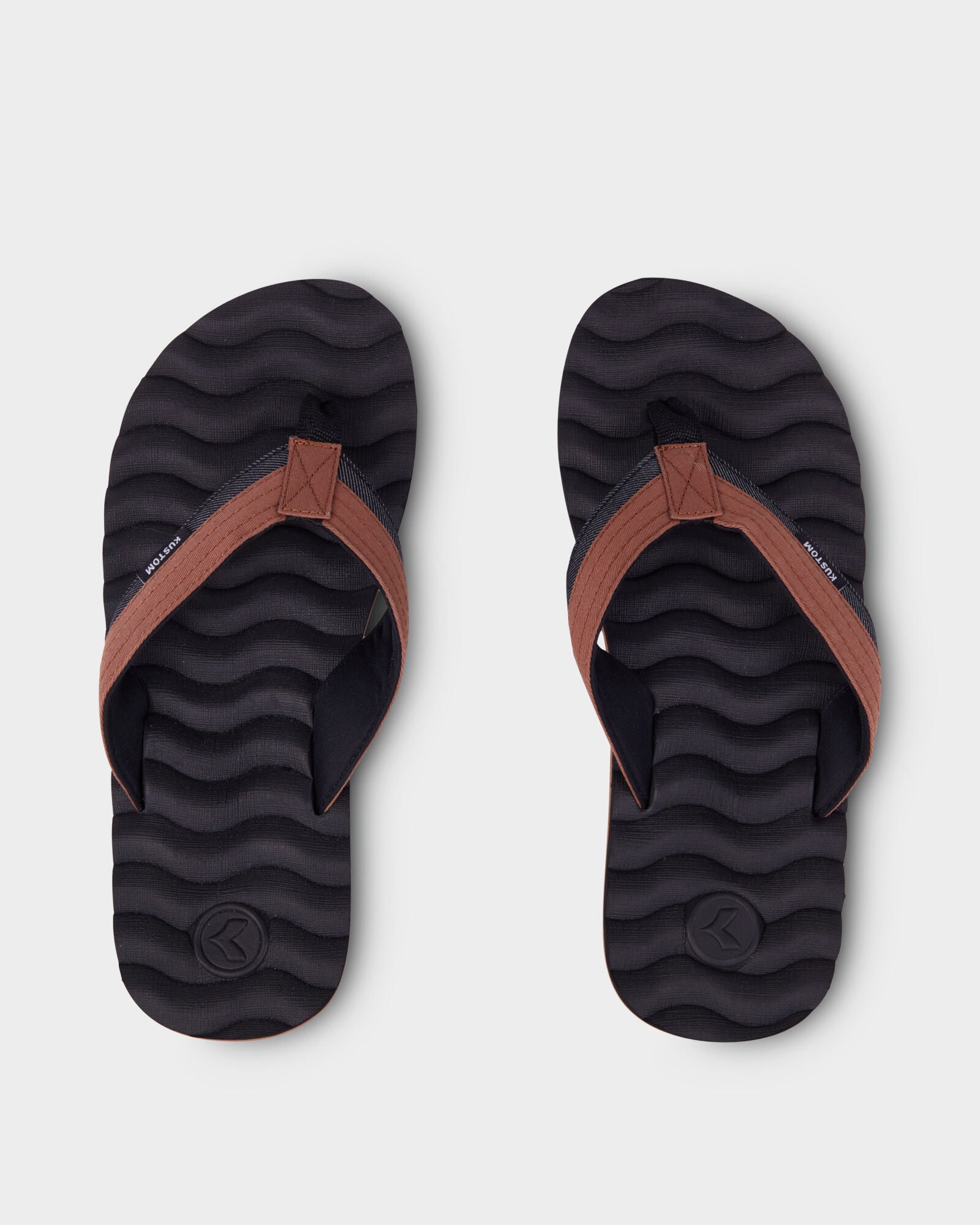 Kustom Hummer III Thongs Slate Tan