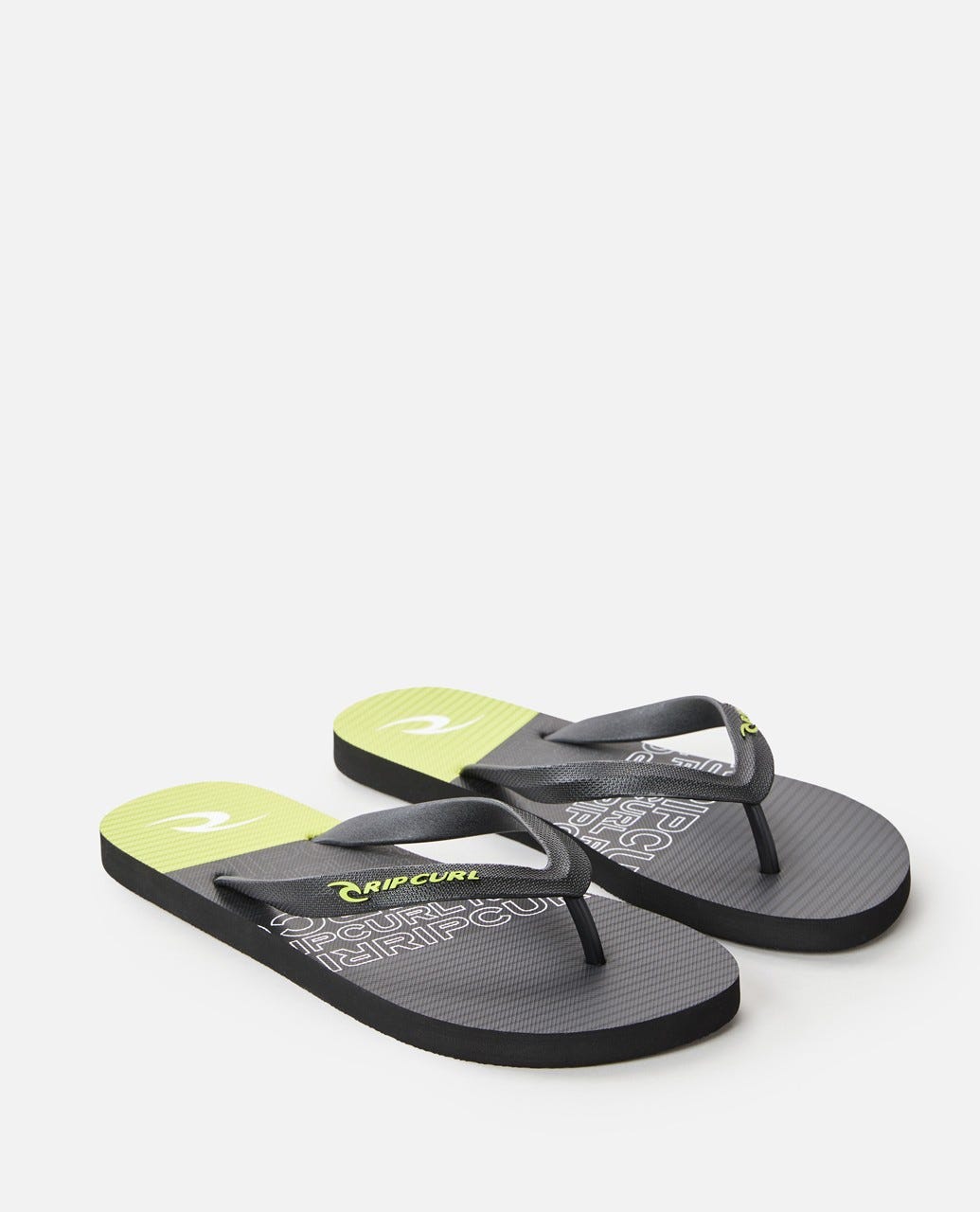 Rip Curl Stacked House Thongs Black/lime