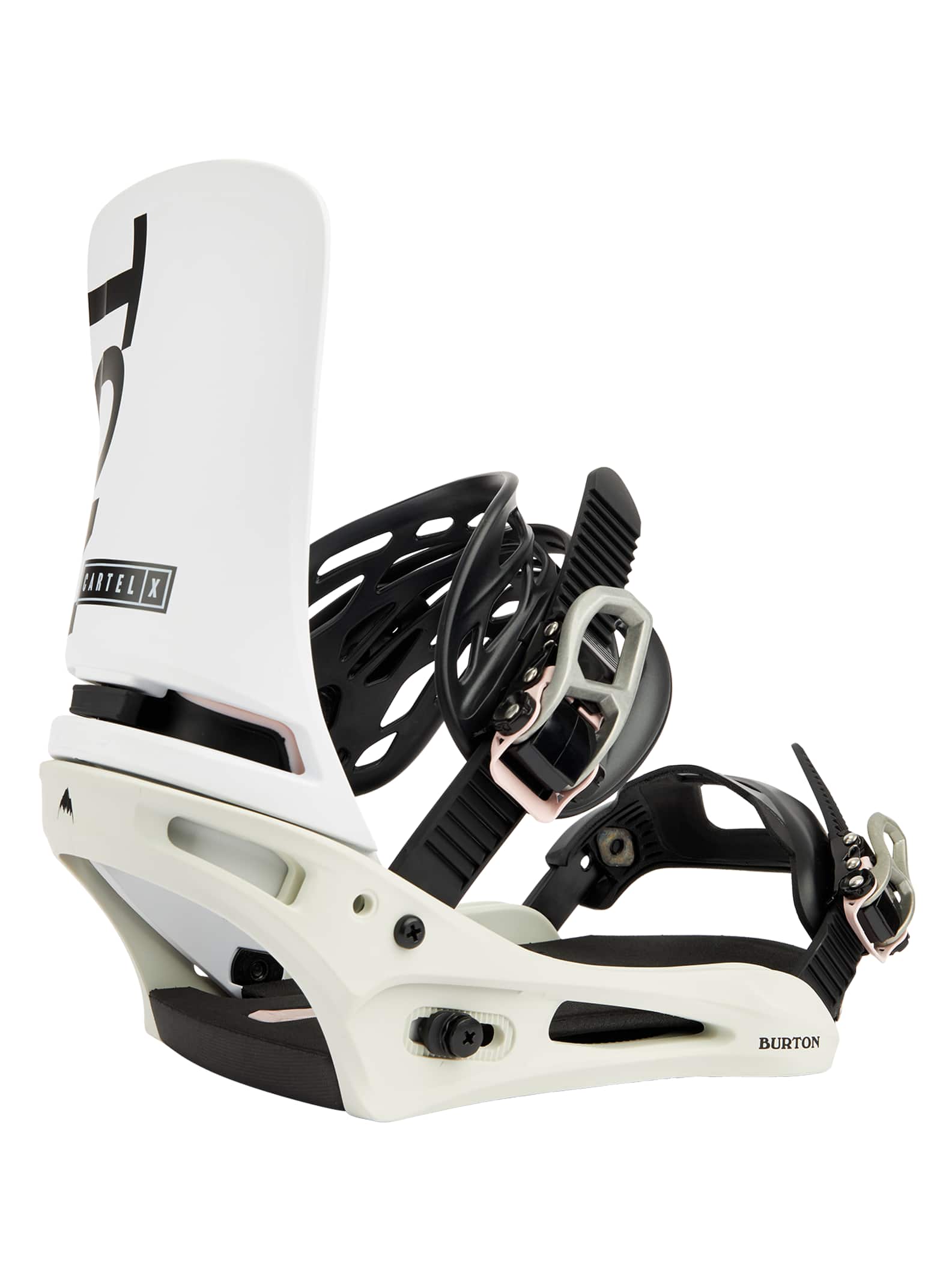Burton Cartel X Re:Flex Snowboard Binding 2022 White / gray / logo