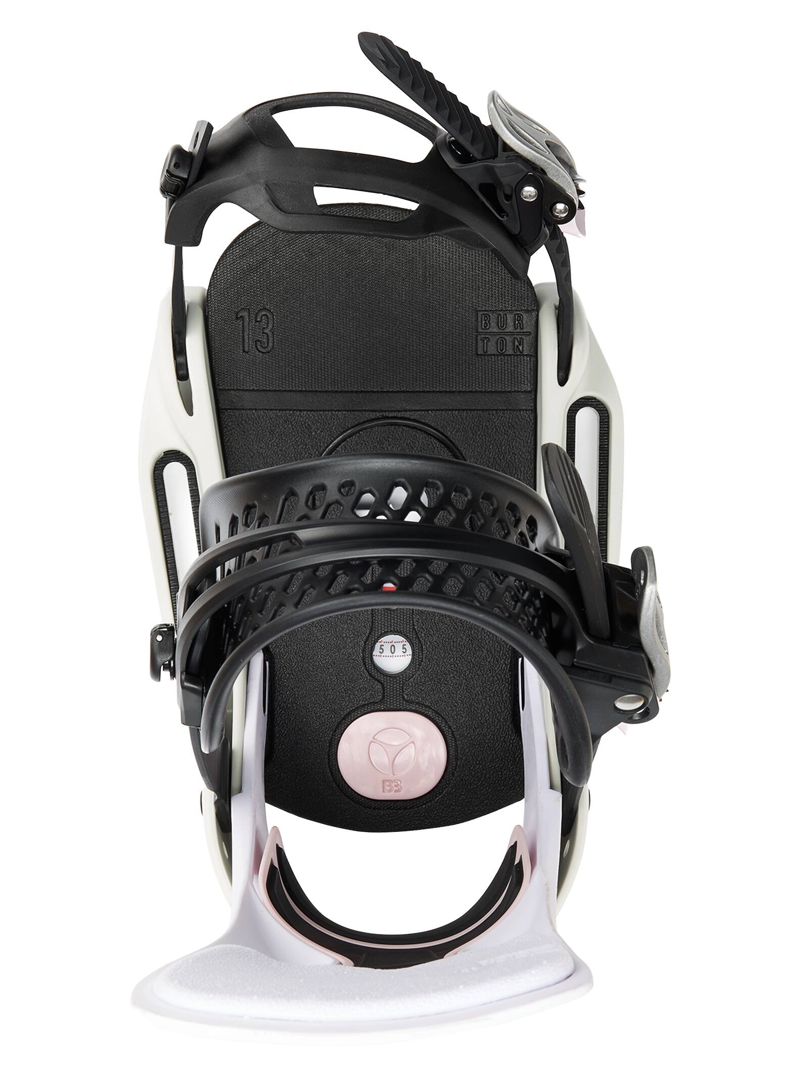 Burton Lexa X EST® Snowboard Bindings 2022 White / gray / logo