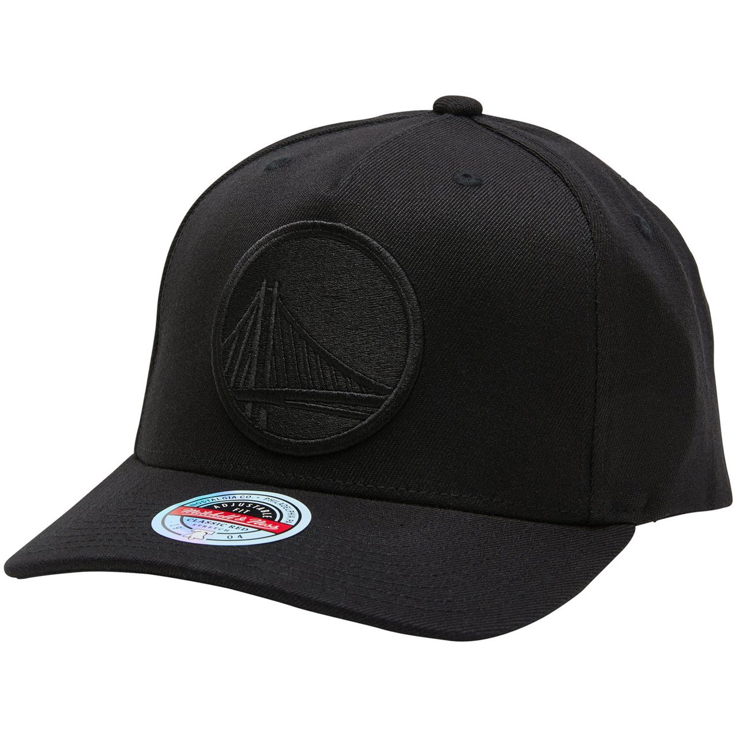 Mitchell & Ness Golden State Warriors Black Team Logo Classic Snapback
