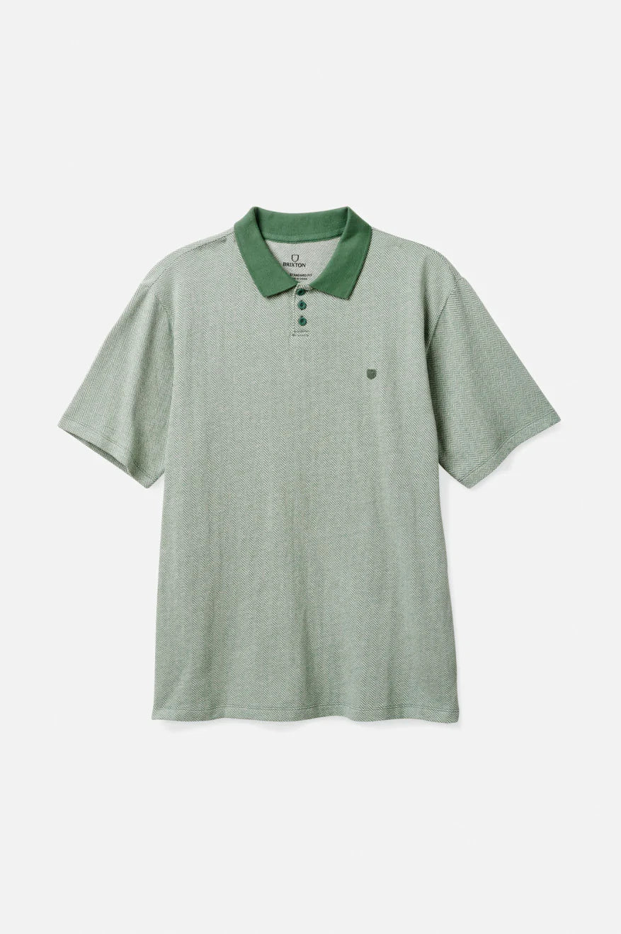 Shield Herringbone S/S Polo Knit