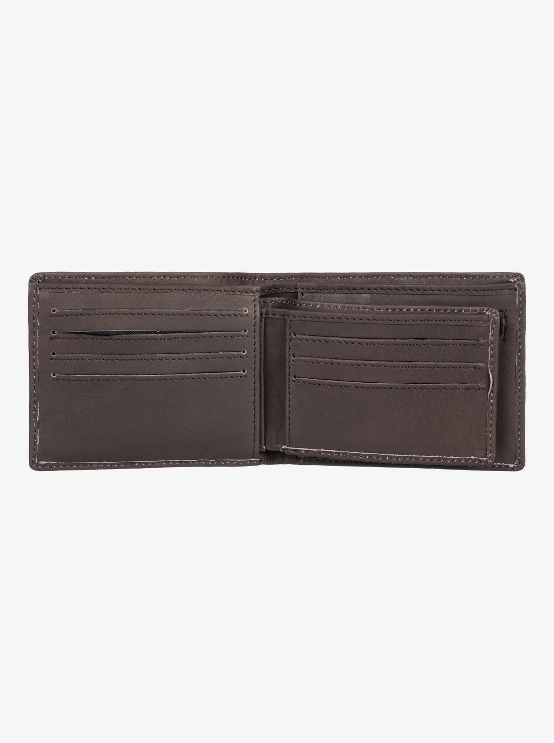 Quiksilver Gutherie Leather Bi-Fold Wallet Chocolate brown