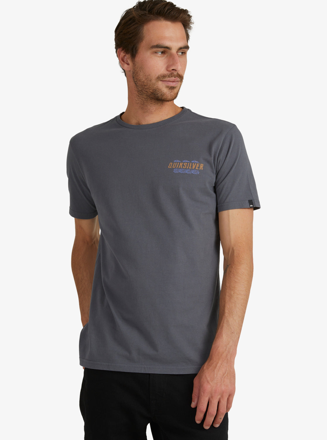Quiksilver Mens Beyond The Palms T-Shirt IRON GATE