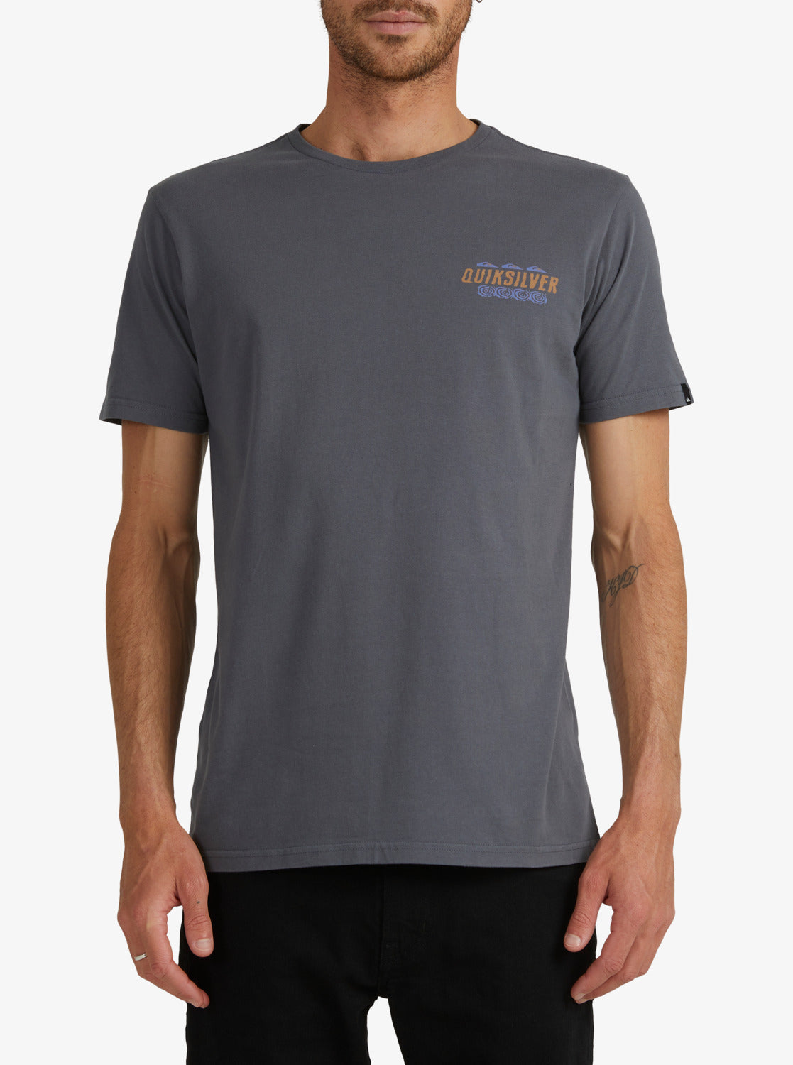 Quiksilver Mens Beyond The Palms T-Shirt IRON GATE