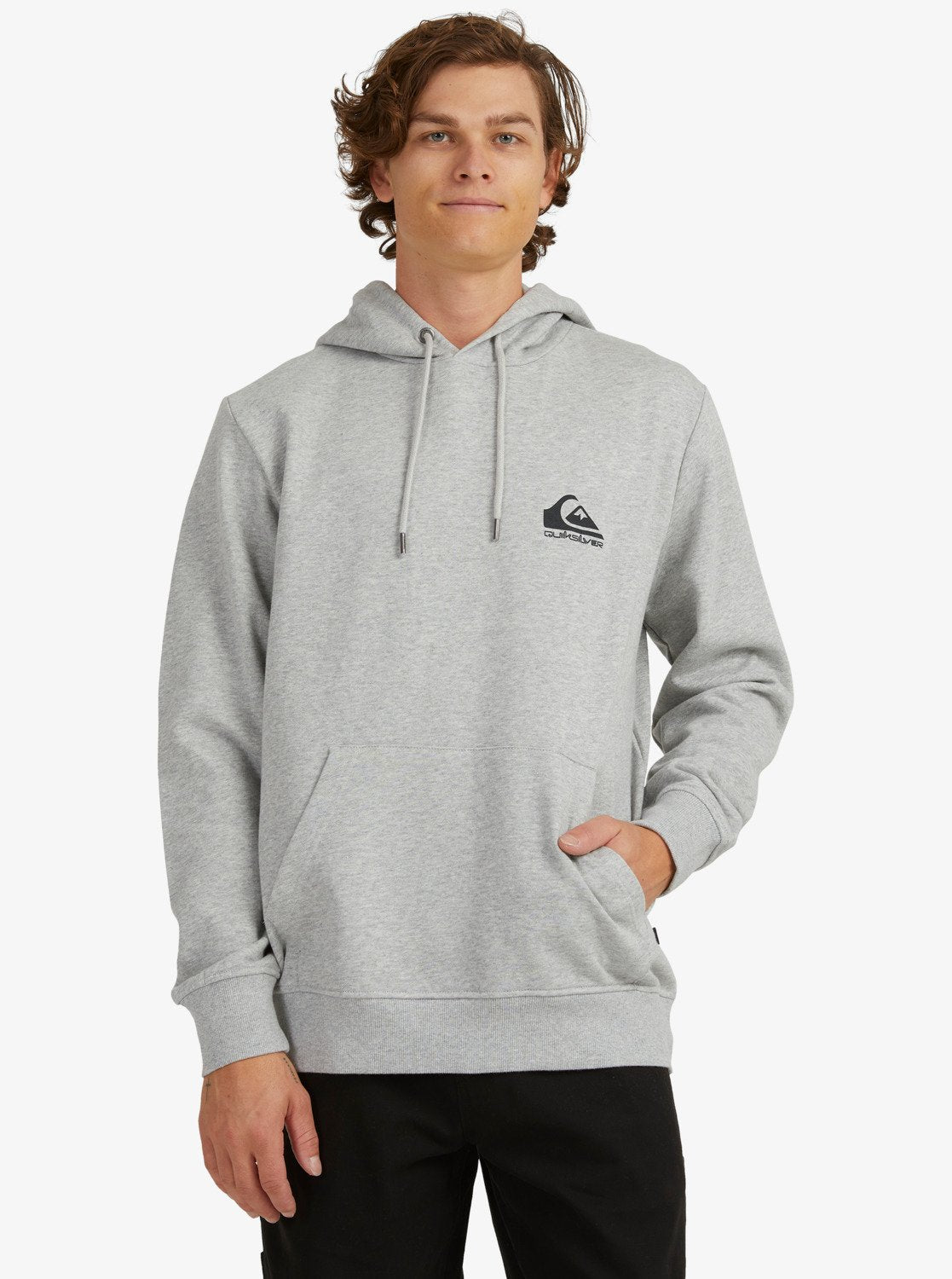 Quiksilver Mens Crucial Hoodie Athletic heather