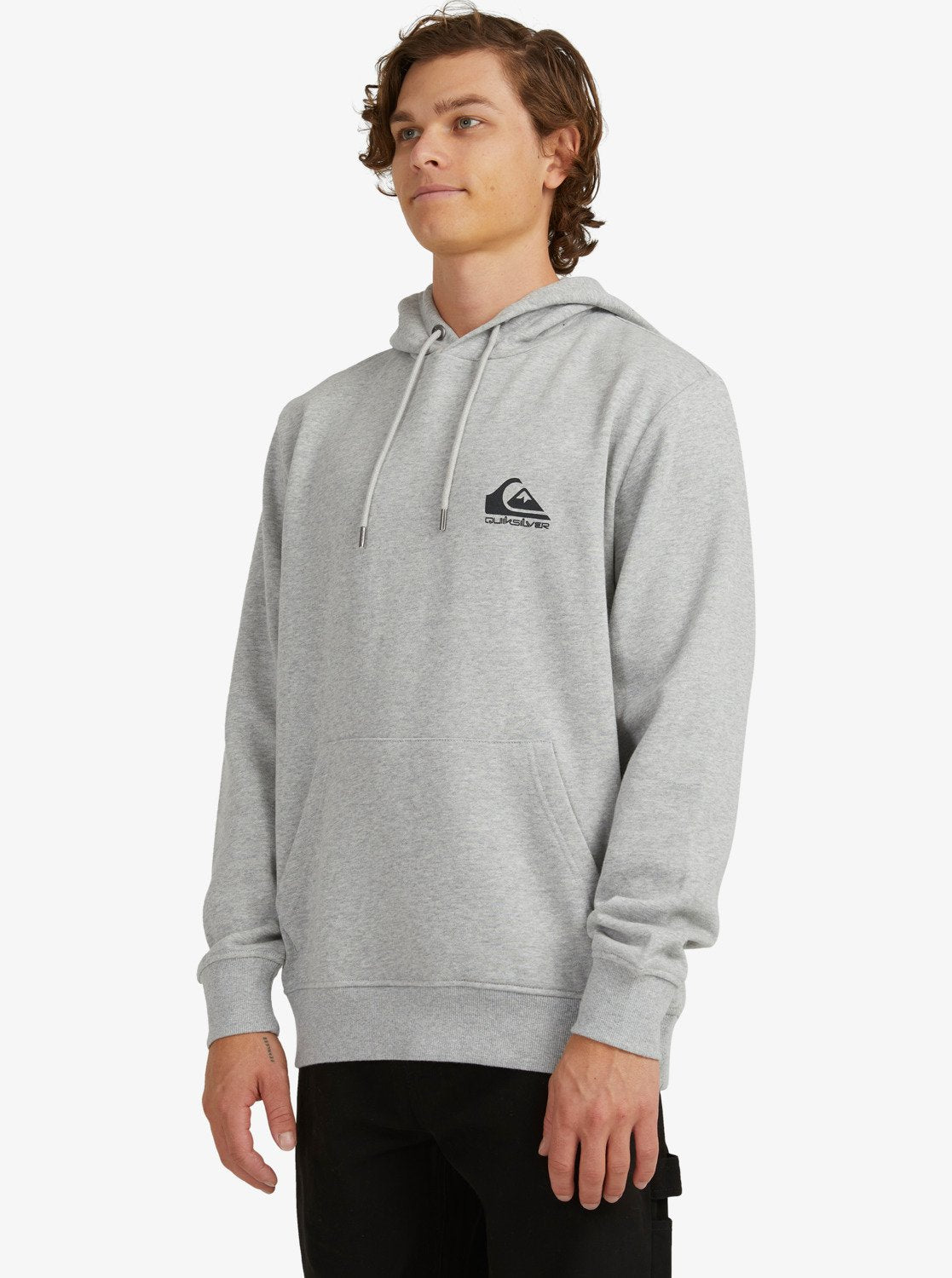 Quiksilver Mens Crucial Hoodie Athletic heather