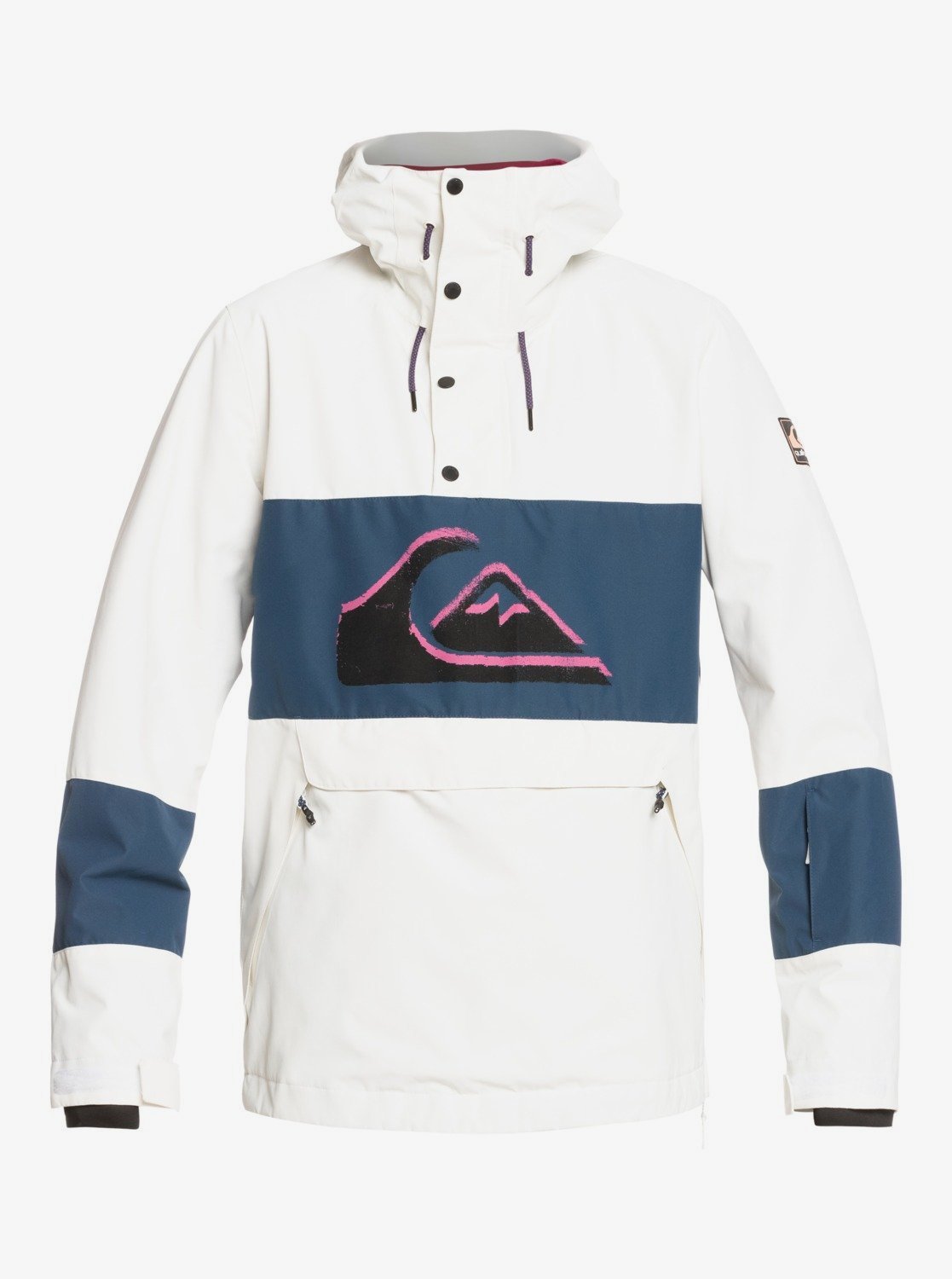 Quiksilver Mens Steeze Snow Jacket Snow white