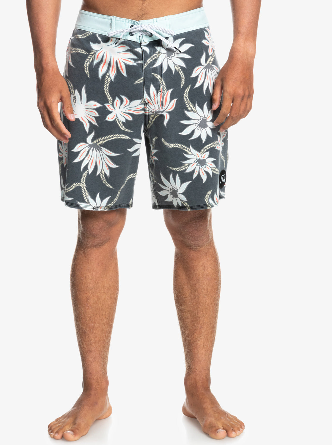 Quiksilver Mens Surfsilk Washed Sessions 18" Recycled Boardshorts Black
