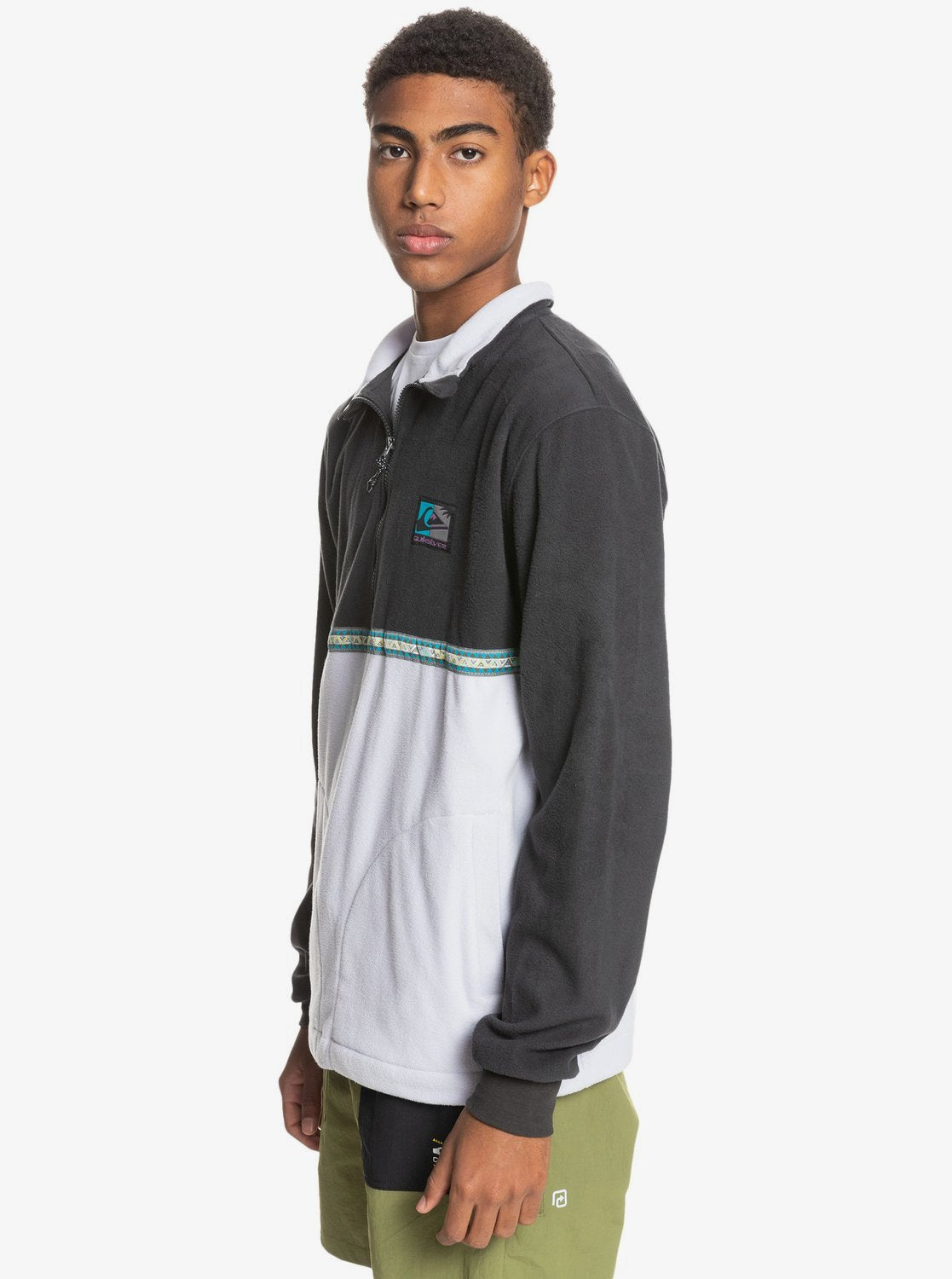 Quiksilver Mens Taped Off Sweatshirt Purple