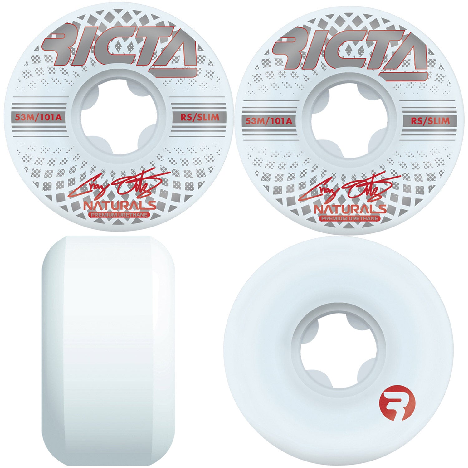 Chaz Ortiz Reflective Naturals Slim 101A Skateboard Wheels